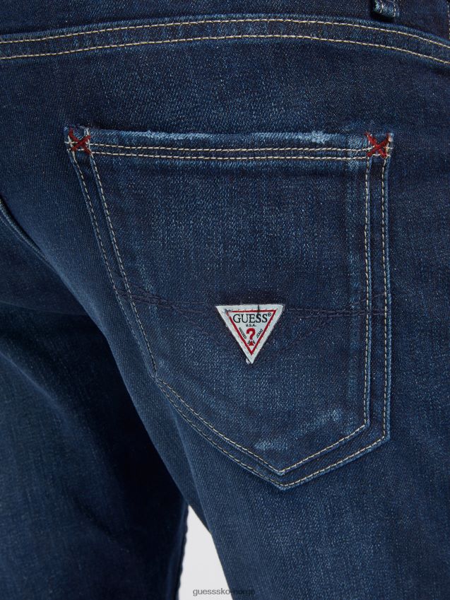 Guess skinny fit denim bukse blå trend blå menn F0LJ80557