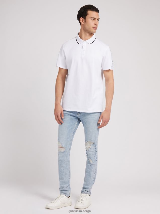 Guess skinny fit denim bukse slitasje lyseblå lyse blå menn F0LJ80154