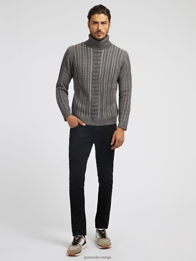 Guess skinny fit denim bukse svart ny trend svart menn F0LJ80763