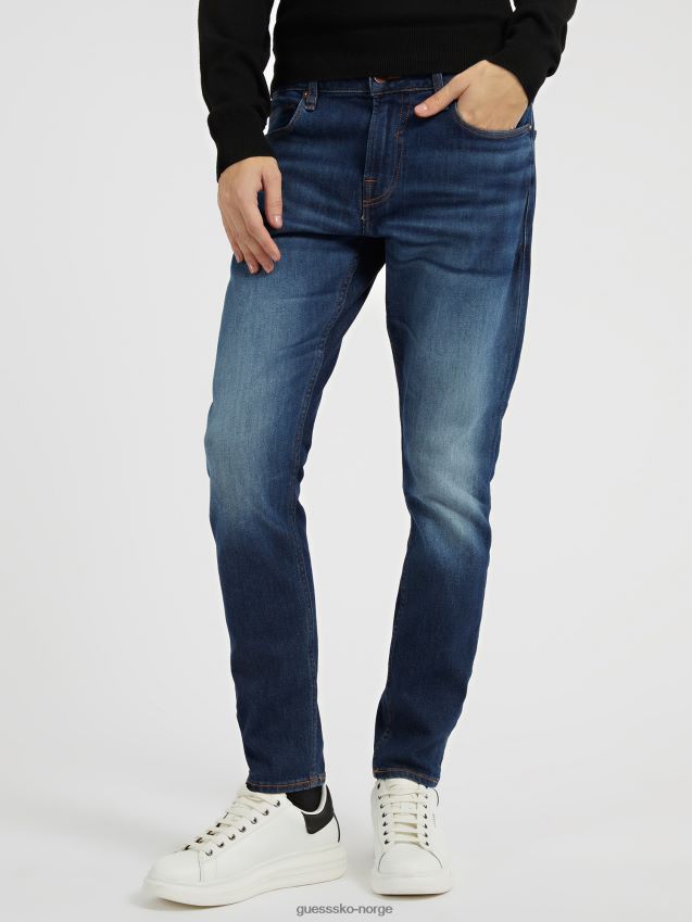 Guess skinny fit denimbukse ny blå blå menn F0LJ80674