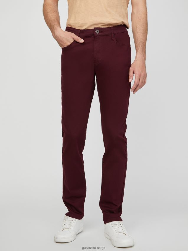 Guess skotsk skinny jeans marmont rød marmont rød menn F0LJ808092