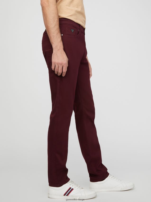 Guess skotsk skinny jeans marmont rød marmont rød menn F0LJ808092