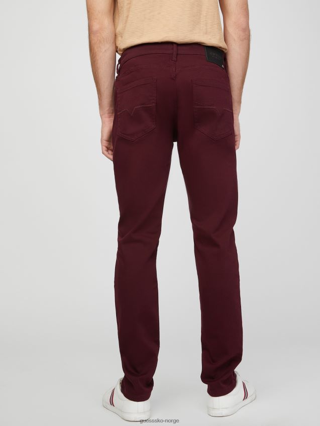 Guess skotsk skinny jeans marmont rød marmont rød menn F0LJ808092