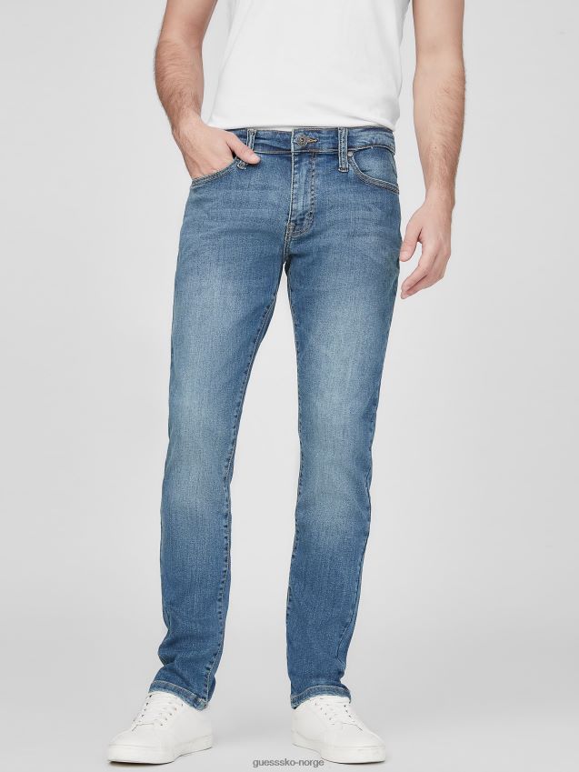 Guess skotsk skinny jeans middels vask middels vask menn F0LJ808594