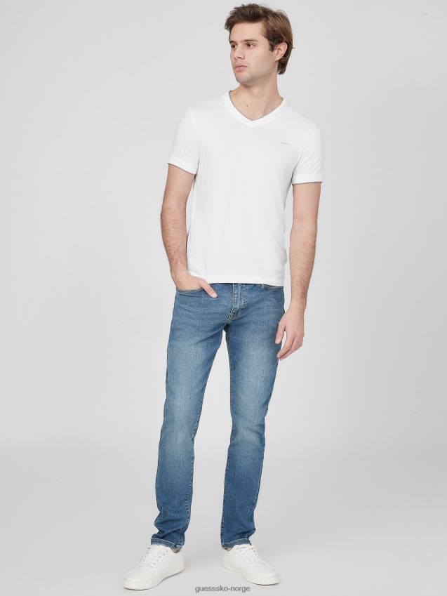 Guess skotsk skinny jeans middels vask middels vask menn F0LJ808594