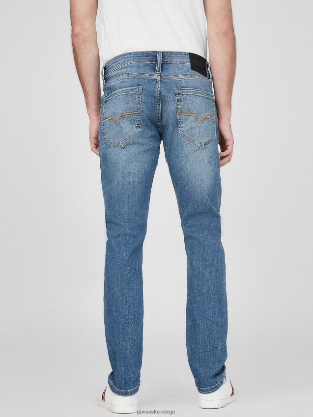 Guess skotsk skinny jeans middels vask middels vask menn F0LJ808594
