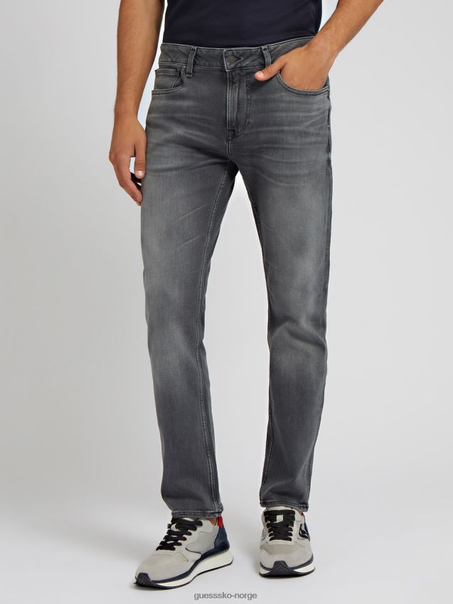 Guess slim fit denimbukse svart svart menn F0LJ80599