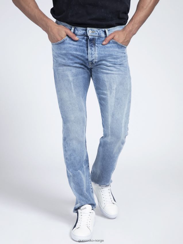Guess slim fit jeans blå blå menn F0LJ801286
