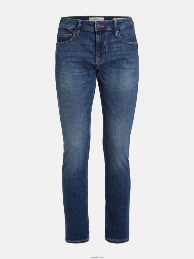 Guess super skinny fit denim bukse blå ny trend blå menn F0LJ80581