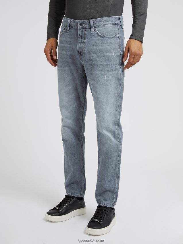 Guess svart regular fit denimbukse ny trend svart menn F0LJ80335