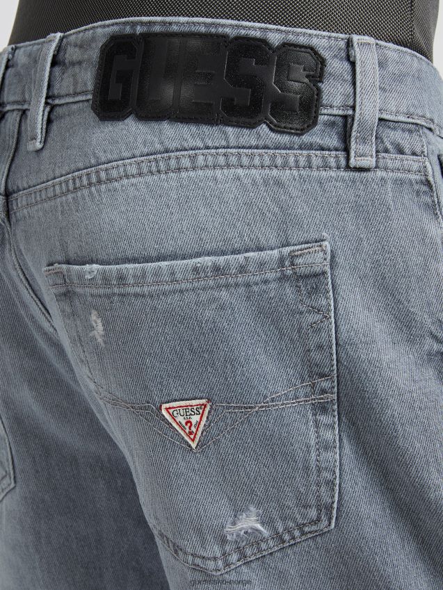 Guess svart regular fit denimbukse ny trend svart menn F0LJ80335