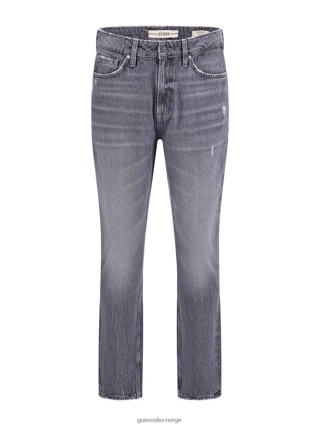 Guess svart regular fit denimbukse ny trend svart menn F0LJ80335