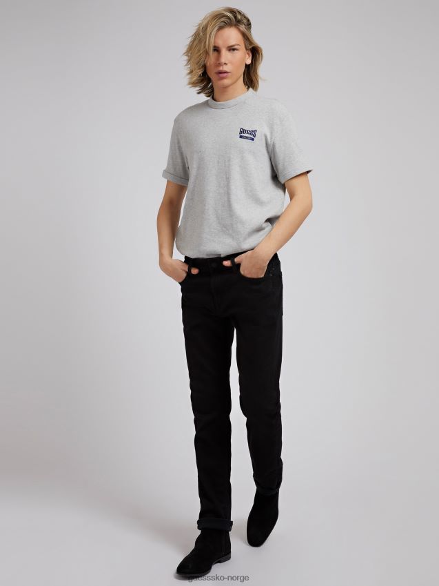 Guess svart skinny fit denimbukse ny trend svart menn F0LJ80889