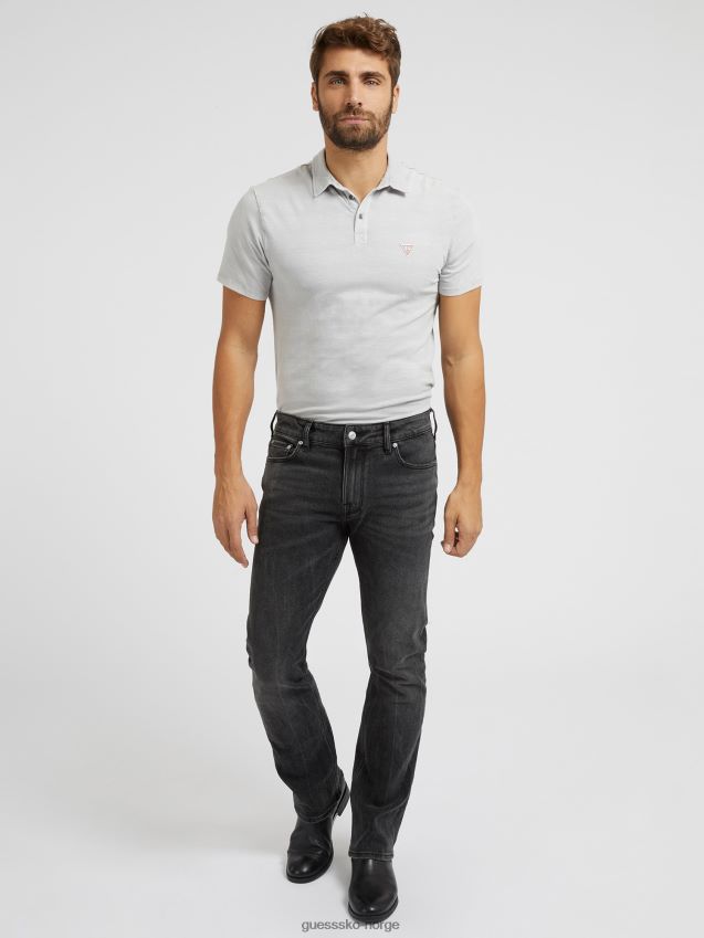 Guess svart slim fit denimbukse ny trend svart menn F0LJ80819