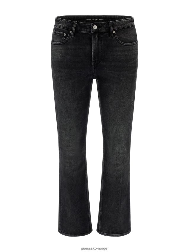 Guess svart slim fit denimbukse ny trend svart menn F0LJ80819