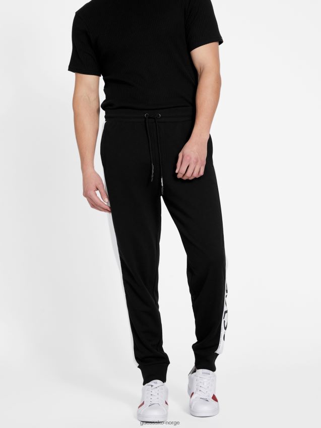 Guess eco marcell logo joggebukser kulsort kulsvart menn F0LJ808206