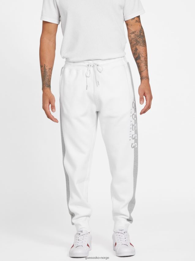 Guess eco marcus logo joggers ren hvit Ren hvit menn F0LJ808011