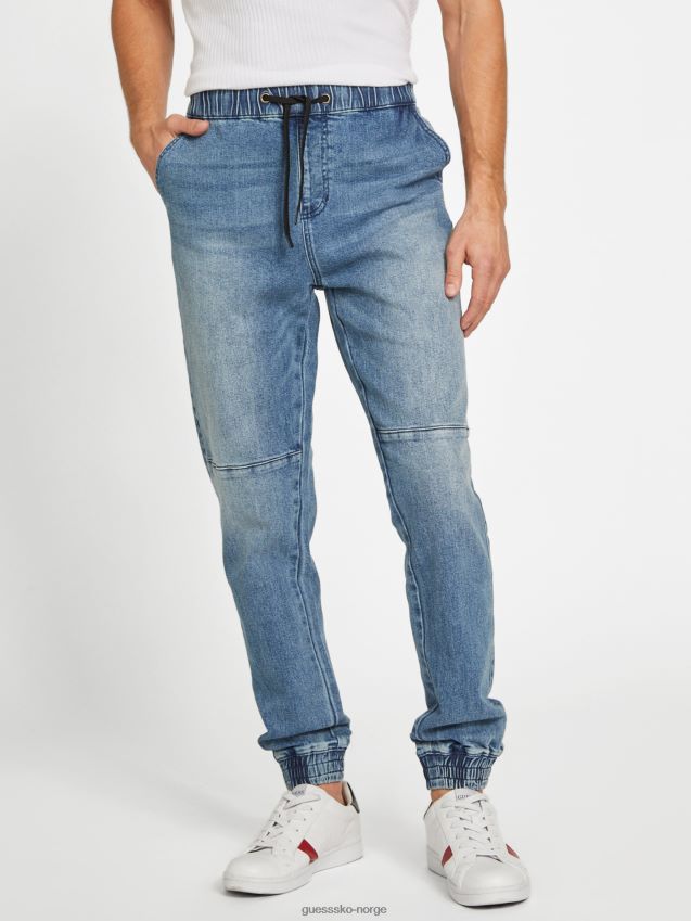 Guess eco ryan joggers middels vask middels vask menn F0LJ807855