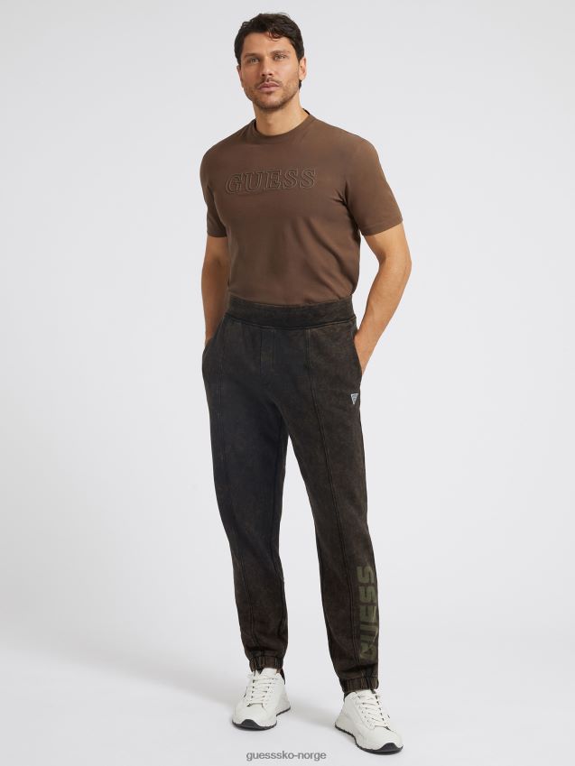 Guess grønn joggebukse med bleket effekt grønn menn F0LJ80129