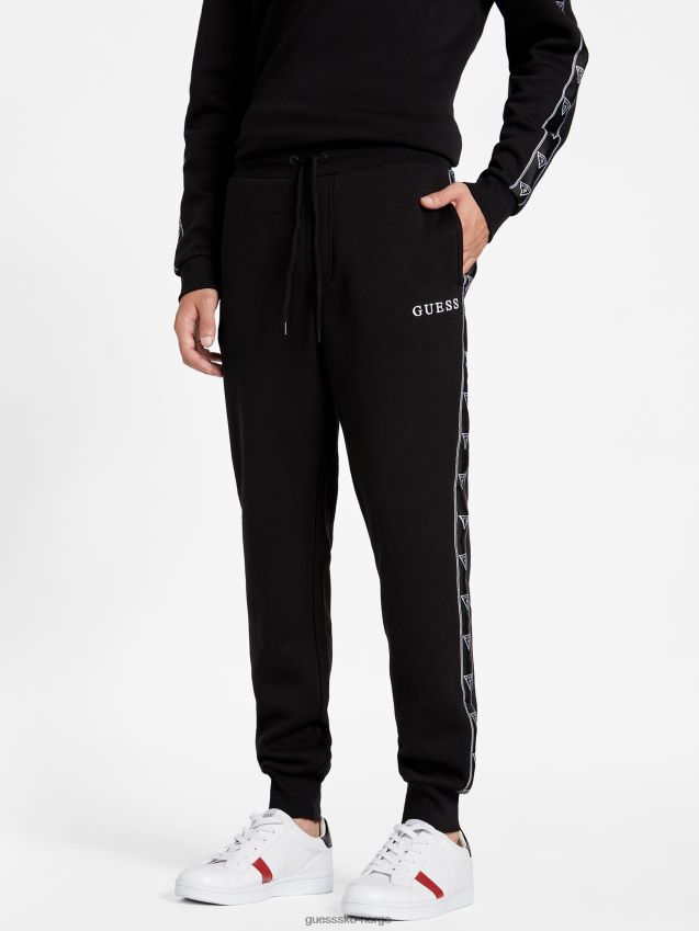 Guess jet black eco dover jogger kulsvart menn F0LJ807914