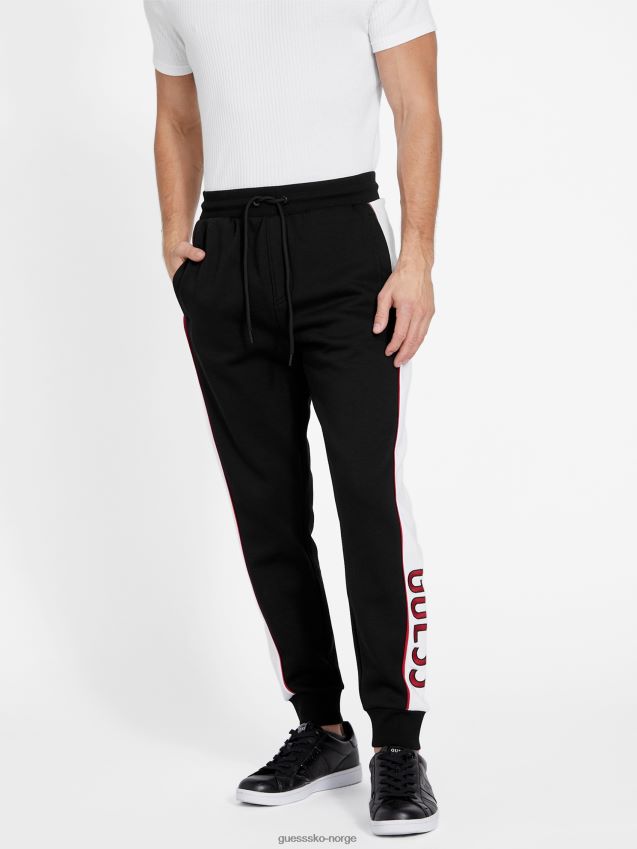 Guess jet black eco iben joggebukse kulsvart menn F0LJ808573