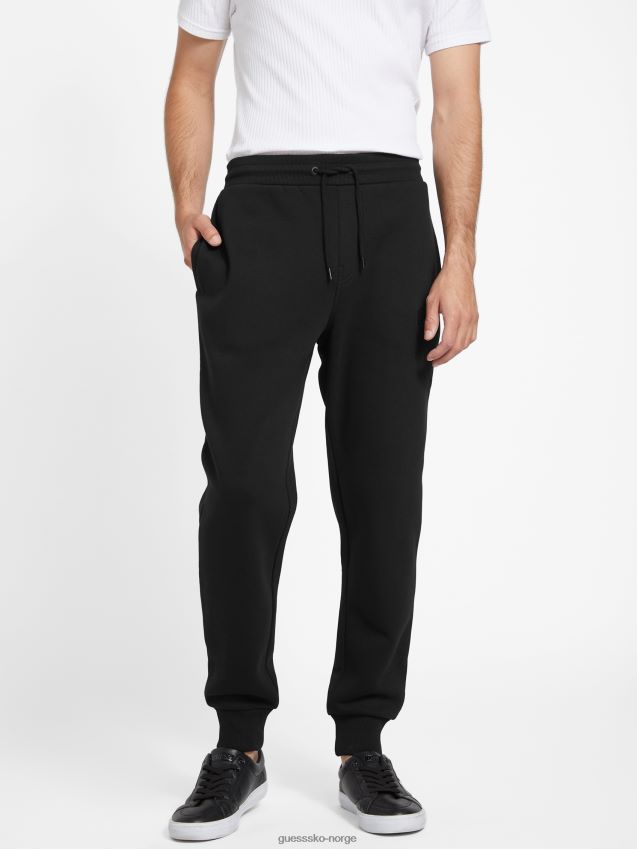 Guess jet black øko harvey logo joggere kulsvart menn F0LJ808357