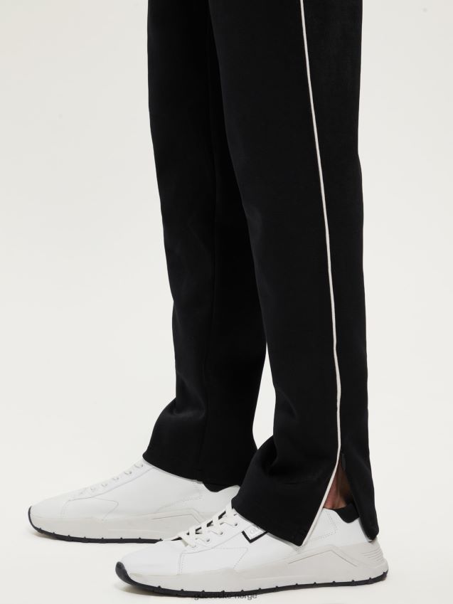 Guess joggebukse i imitert semsket skinn, svart svart menn F0LJ8050