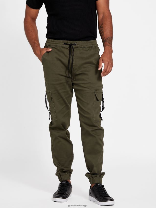 Guess mikko cargo joggers olive multi oliven multi menn F0LJ807970