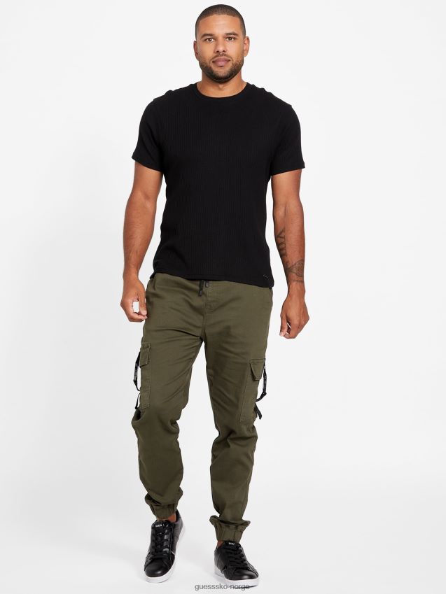 Guess mikko cargo joggers olive multi oliven multi menn F0LJ807970
