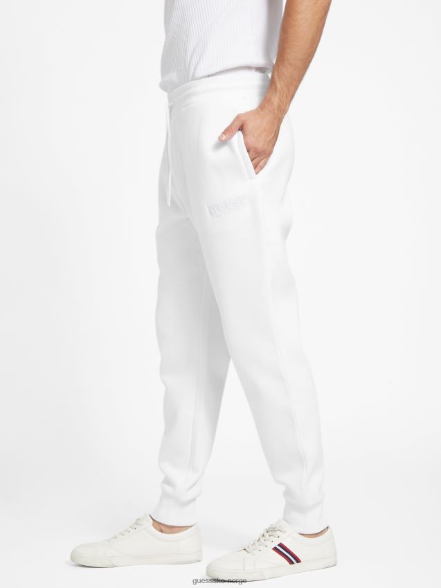 Guess ren hvit øko harvey logo joggere Ren hvit menn F0LJ808582
