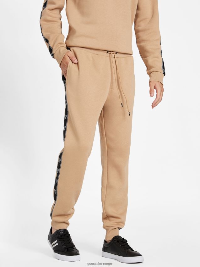 Guess ristet taupe øko dover jogger ristet taupe menn F0LJ808093