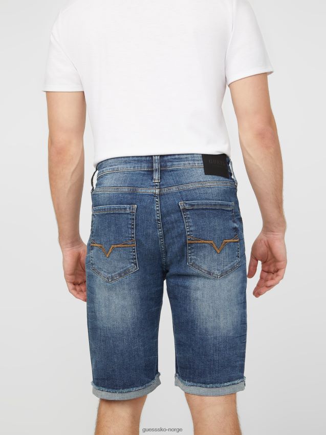 Guess abby denim shorts medium ødelagt medium ødelagt menn F0LJ808377