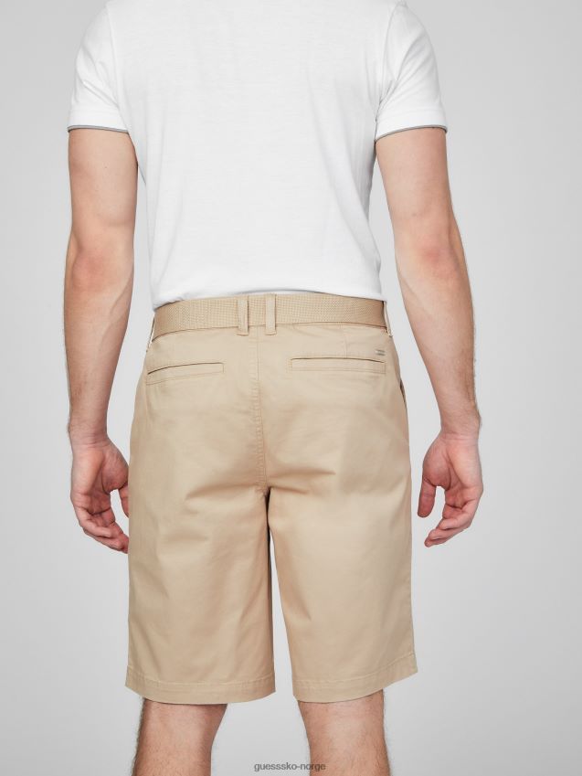 Guess abel stretch shorts med flat front g118 g118 menn F0LJ808515