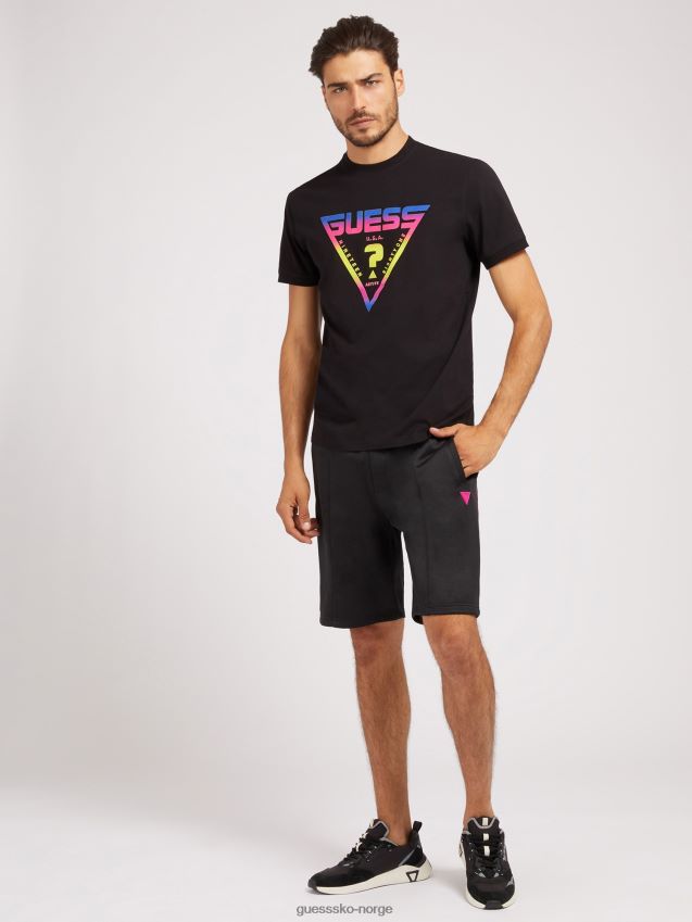 Guess bak logo kort svart svart menn F0LJ80844