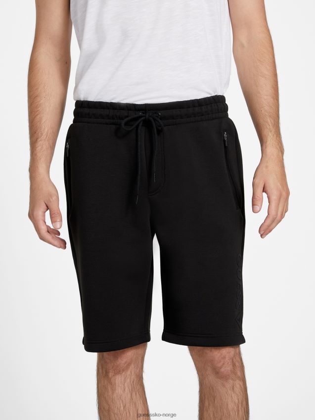 Guess berto logo shorts kulsort kulsvart menn F0LJ808401