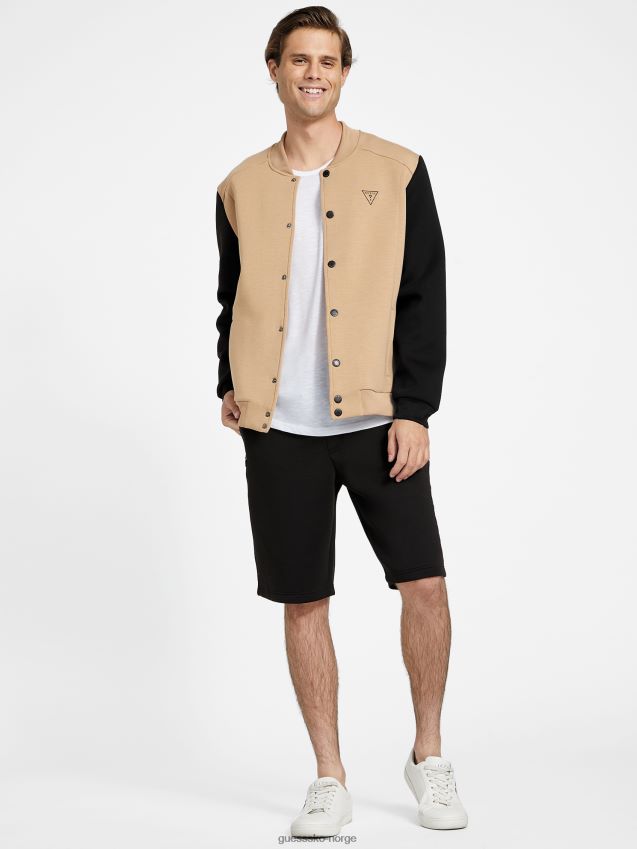 Guess berto logo shorts kulsort kulsvart menn F0LJ808401