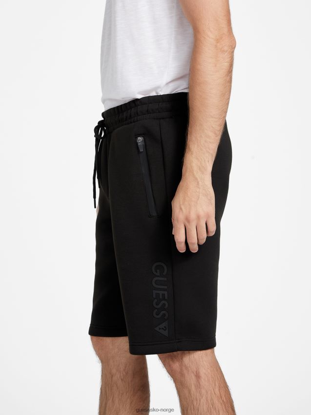 Guess berto logo shorts kulsort kulsvart menn F0LJ808401