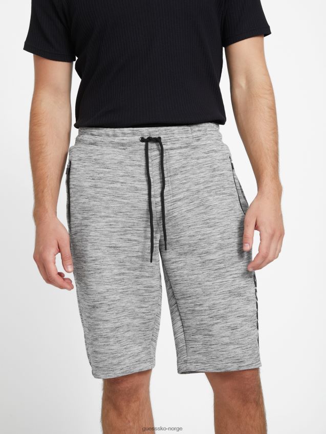 Guess berto logo shorts lys melert grå lys melert grå menn F0LJ808403