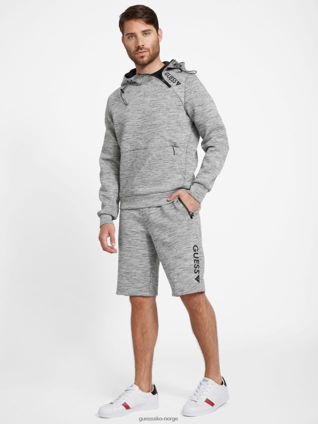 Guess berto logo shorts lys melert grå lys melert grå menn F0LJ808403
