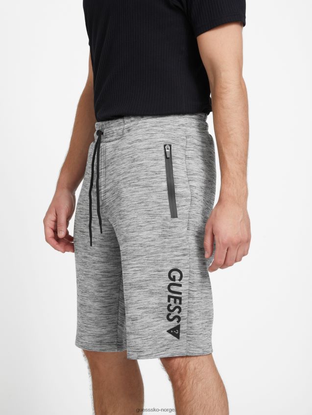 Guess berto logo shorts lys melert grå lys melert grå menn F0LJ808403