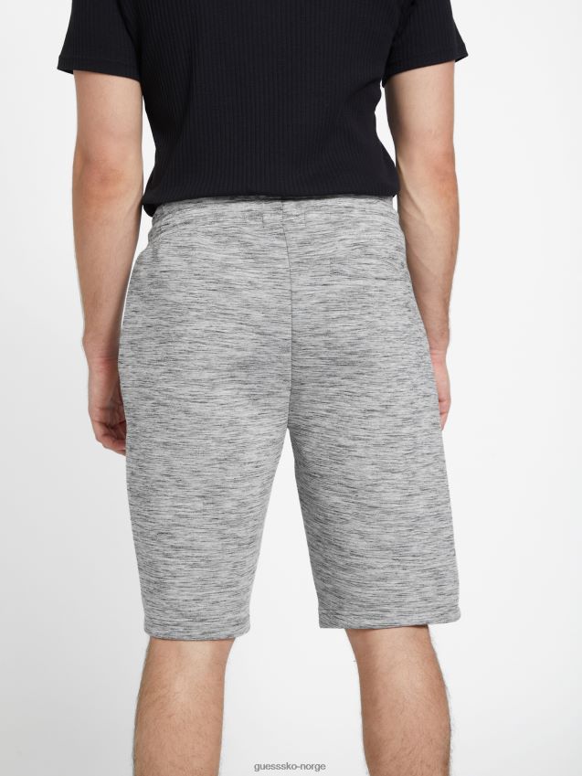 Guess berto logo shorts lys melert grå lys melert grå menn F0LJ808403