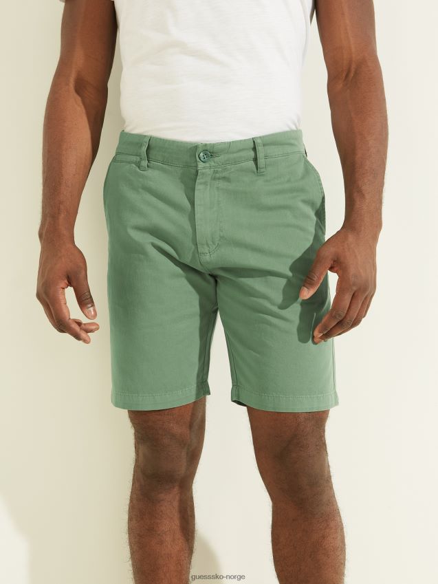 Guess campo grønn multi canon twill chino shorts campo grønn multi menn F0LJ8010692