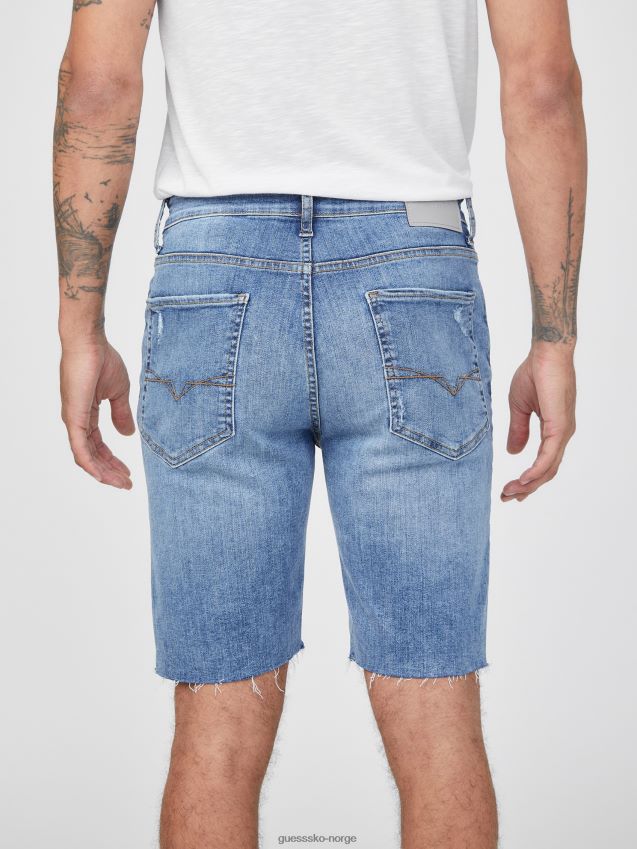 Guess eco quade shorts medium ødelagt medium ødelagt menn F0LJ808162