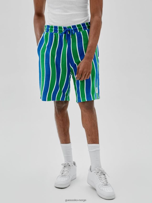 Guess grønn multistripet shorts grønn multi menn F0LJ80217