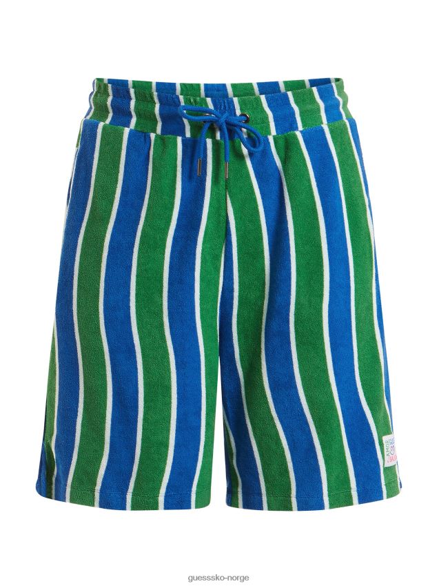 Guess grønn multistripet shorts grønn multi menn F0LJ80217