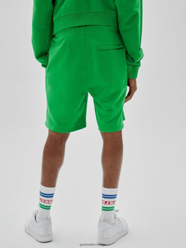 Guess grønn shorts med trykk foran grønn menn F0LJ80552