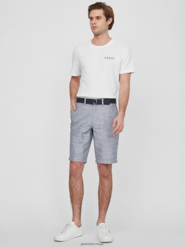 Guess indigo jeans culver belte-shorts indigo jeans menn F0LJ808372