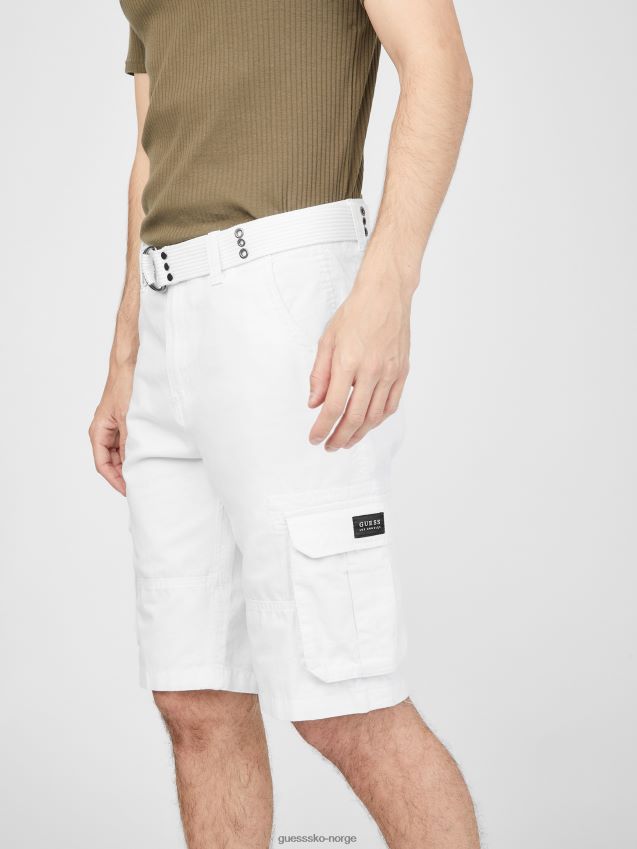 Guess karl cargo shorts ren hvit Ren hvit menn F0LJ808508