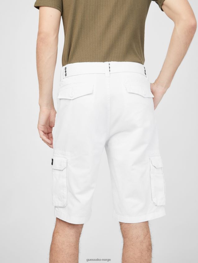 Guess karl cargo shorts ren hvit Ren hvit menn F0LJ808508