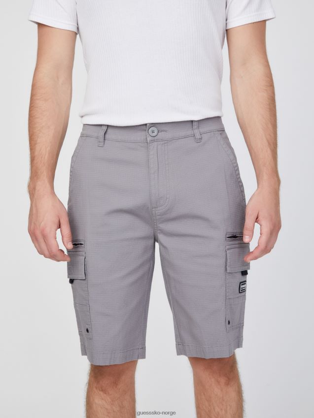 Guess pryer cargo shorts grå magnet grå magnet menn F0LJ808503